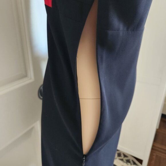 InWear Dress LBD classic black dress with red band accent - Picture 7 of 11